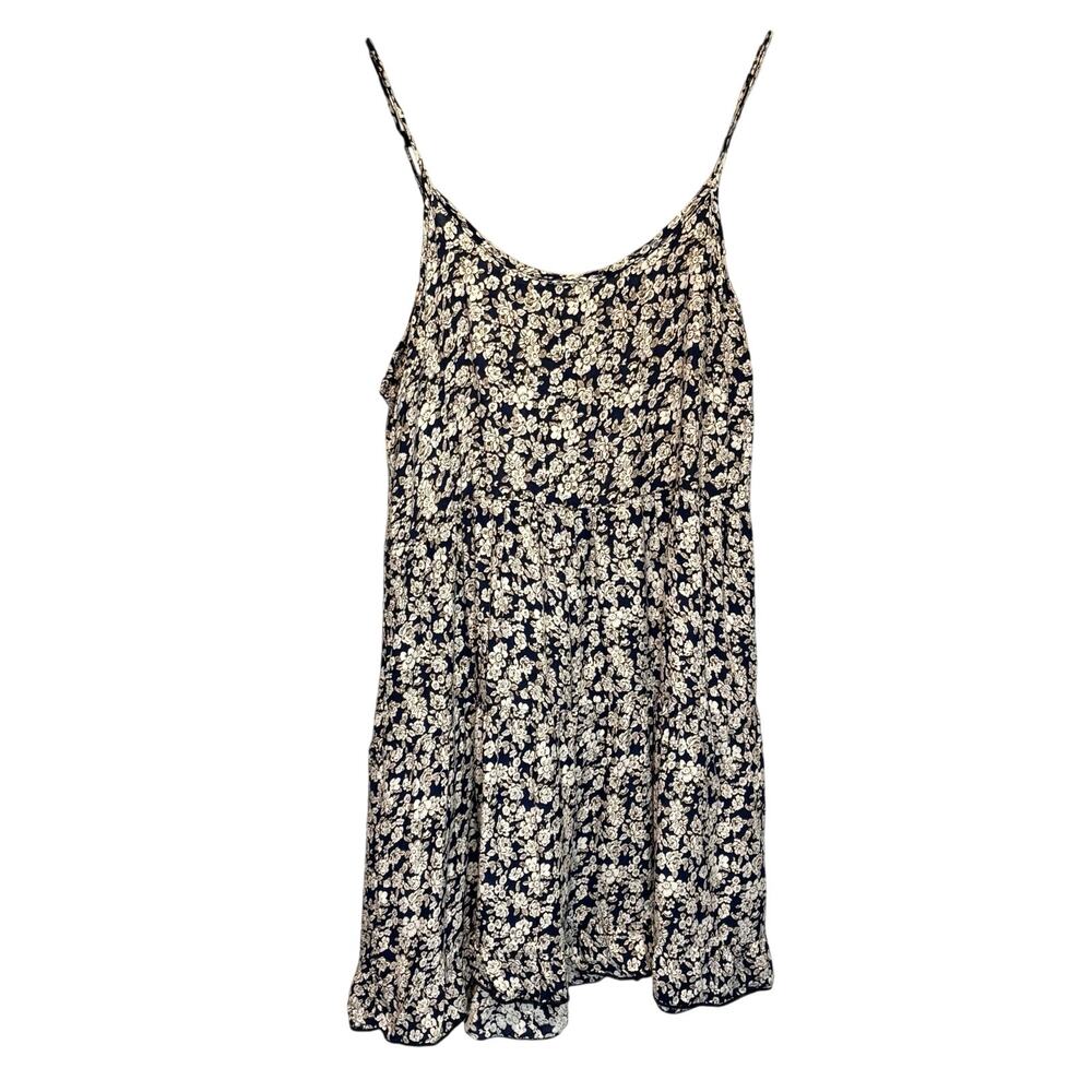 Miss Daisy Ditsy Floral Sleeveless Tiered Mini Dress - size Medium